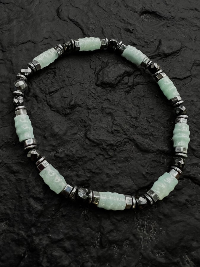 GJ-6 Guatemalan Blue Mountain Jade bracelet