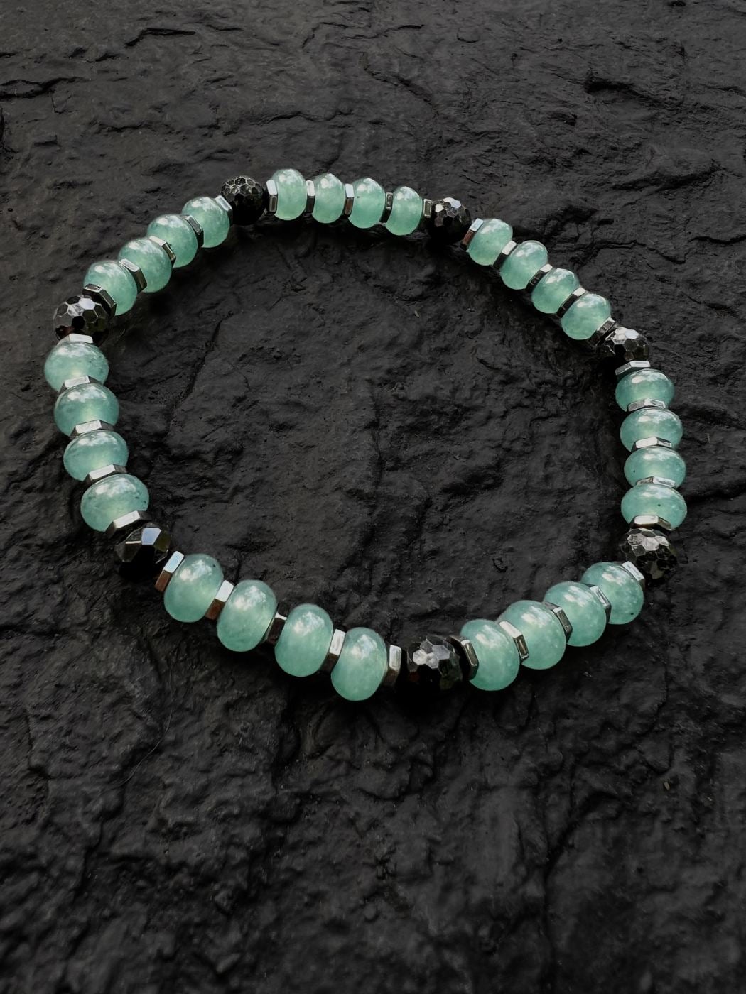 GJ-3 Guatemalan Blue Mountain Jade bracelet