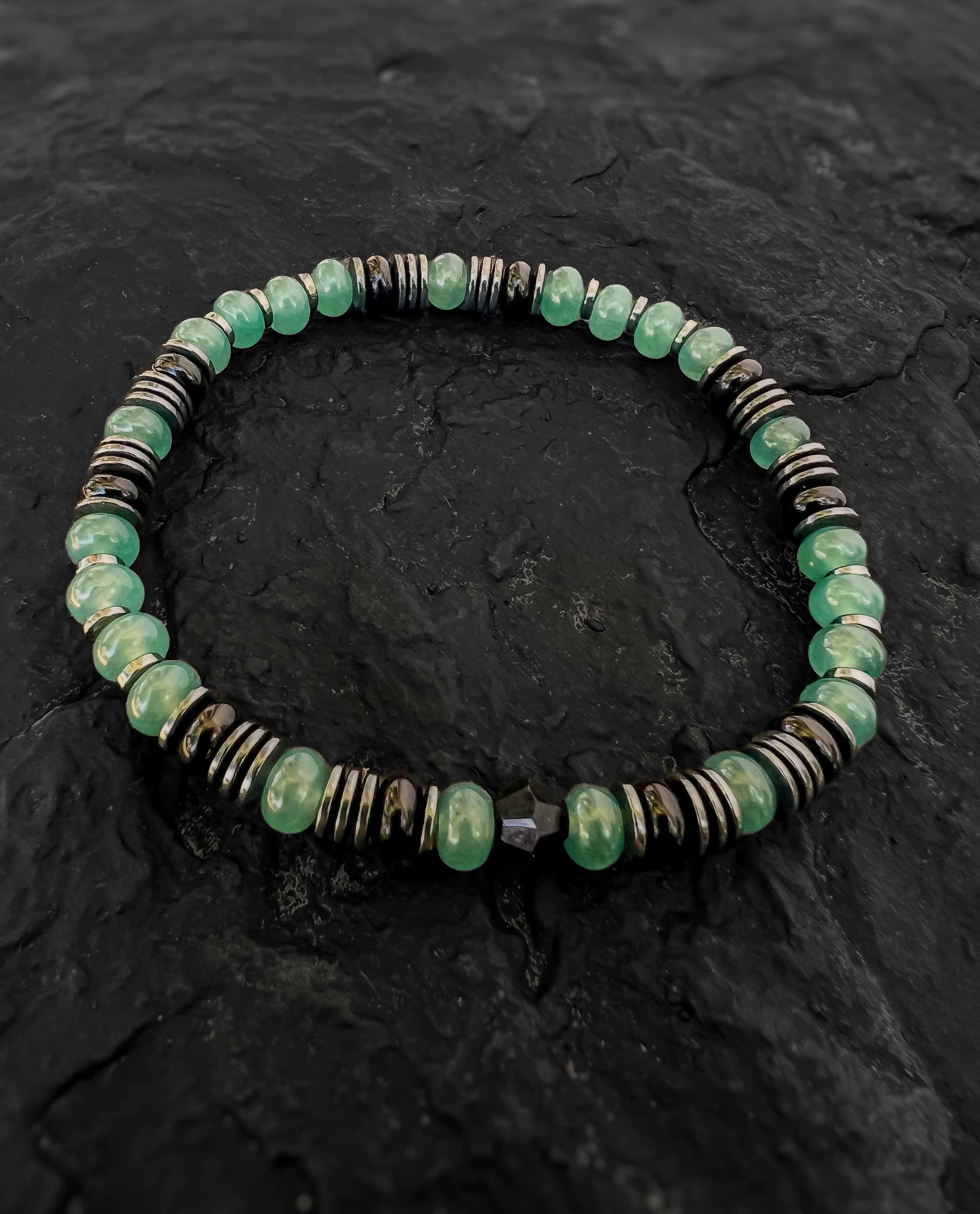 GJ-9 Guatemalan Blue Mountain Jade bracelet